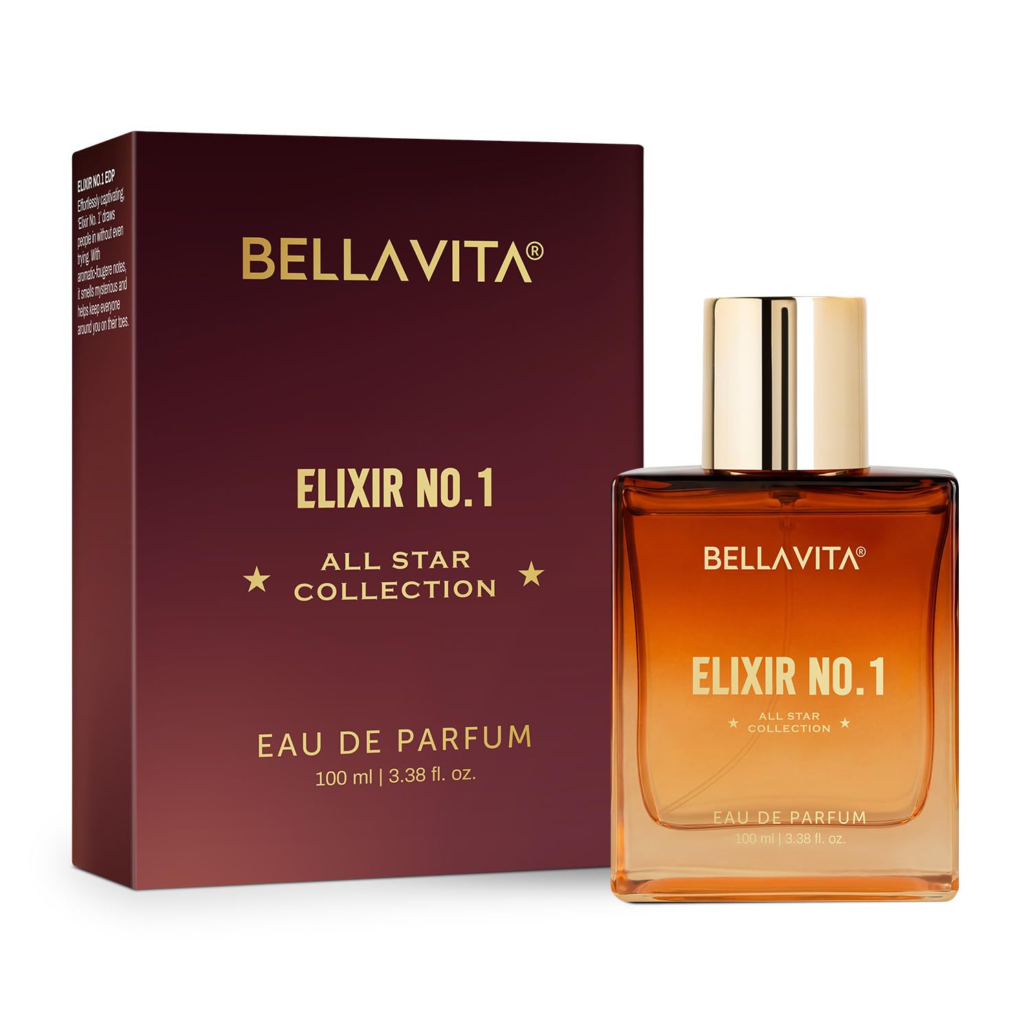 BELLAVITA Elixir EDP | Perfume for Man | Long Lasting | 100ml | Lavender & Musk | Premium Perfume for Men