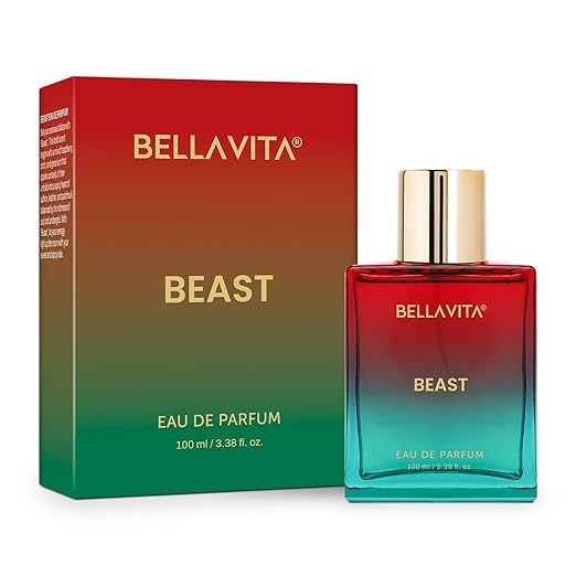 BELLAVITA Beast | Long Lasting EDP | 100ml | Perfume for Man and Woman | Raspberry, Patchouli and Rose | Premium Fragrance for Men and Women