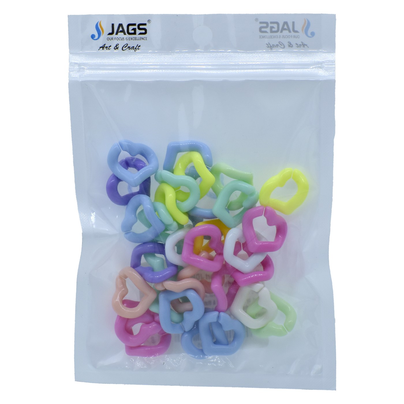 Jags DIY Plastic Chain Basic Pattern 25Gsm Heart JDPC20