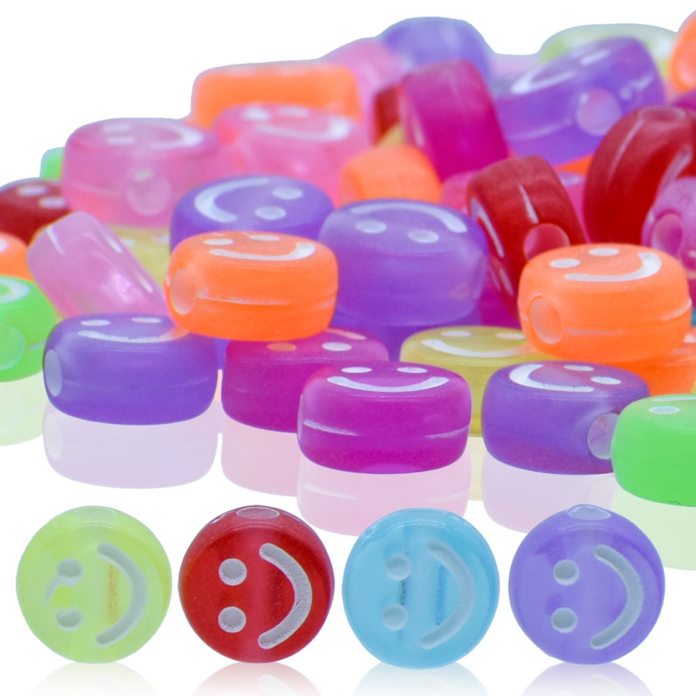Jags Craft Beads Smiley Big 25gm 5X10MM JCB201