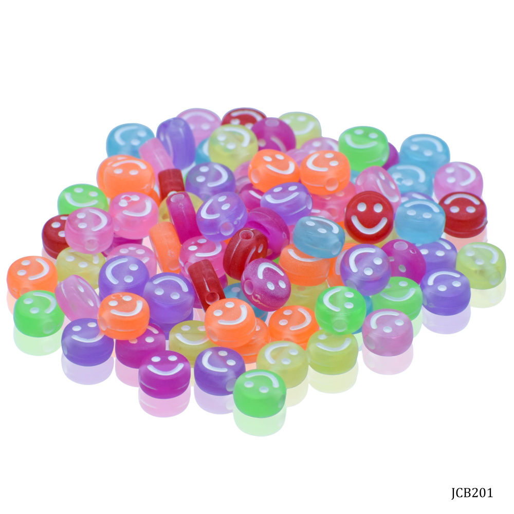 Jags Craft Beads Smiley Big 25gm 5X10MM JCB201