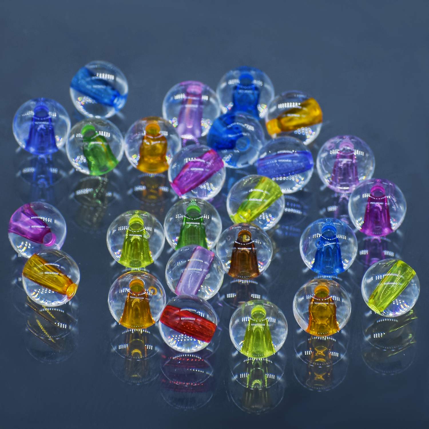 Jags Beads Raund Shape Multicolour 20Gram JCPP26