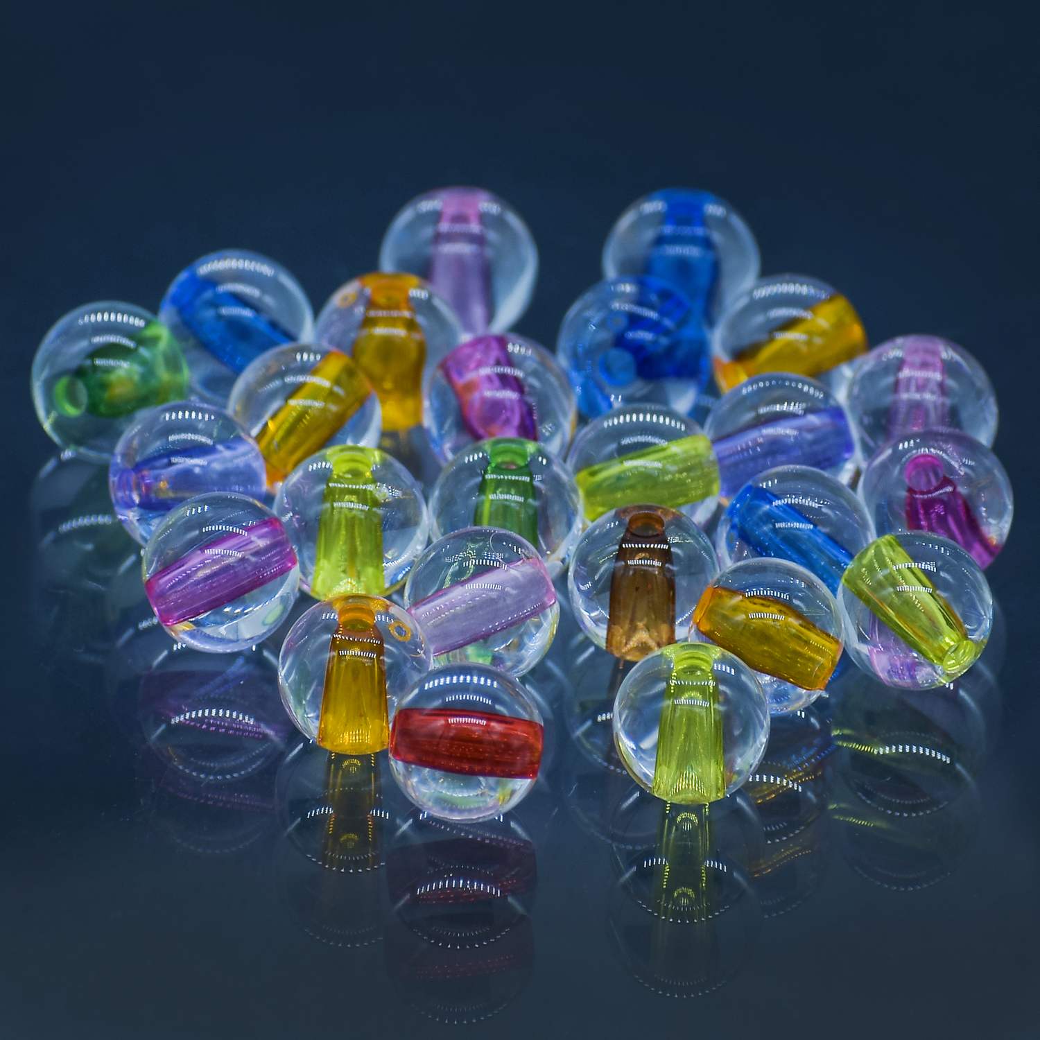 Jags Beads Raund Shape Multicolour 20Gram JCPP26