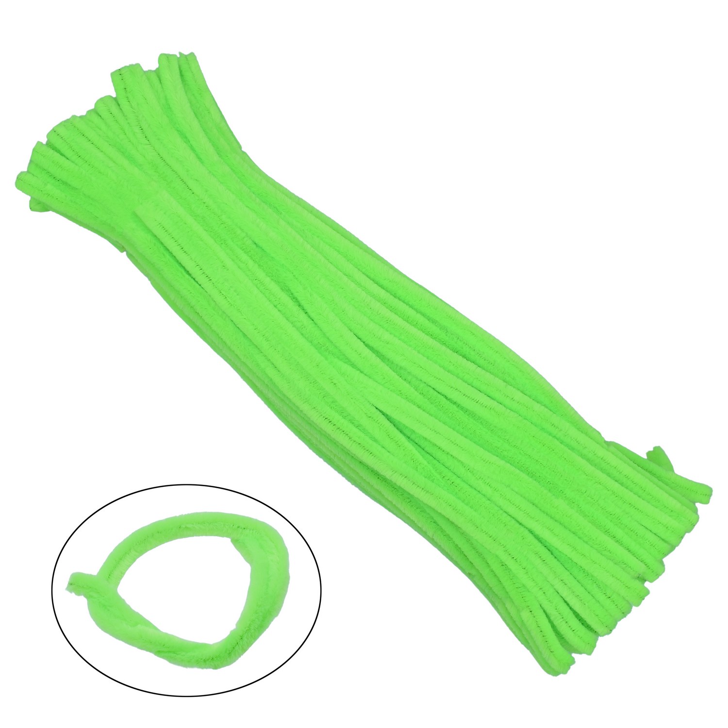 Jags Pipe Cleaner 100pcs 10MM A13 Flouresent Green FSMT-A13