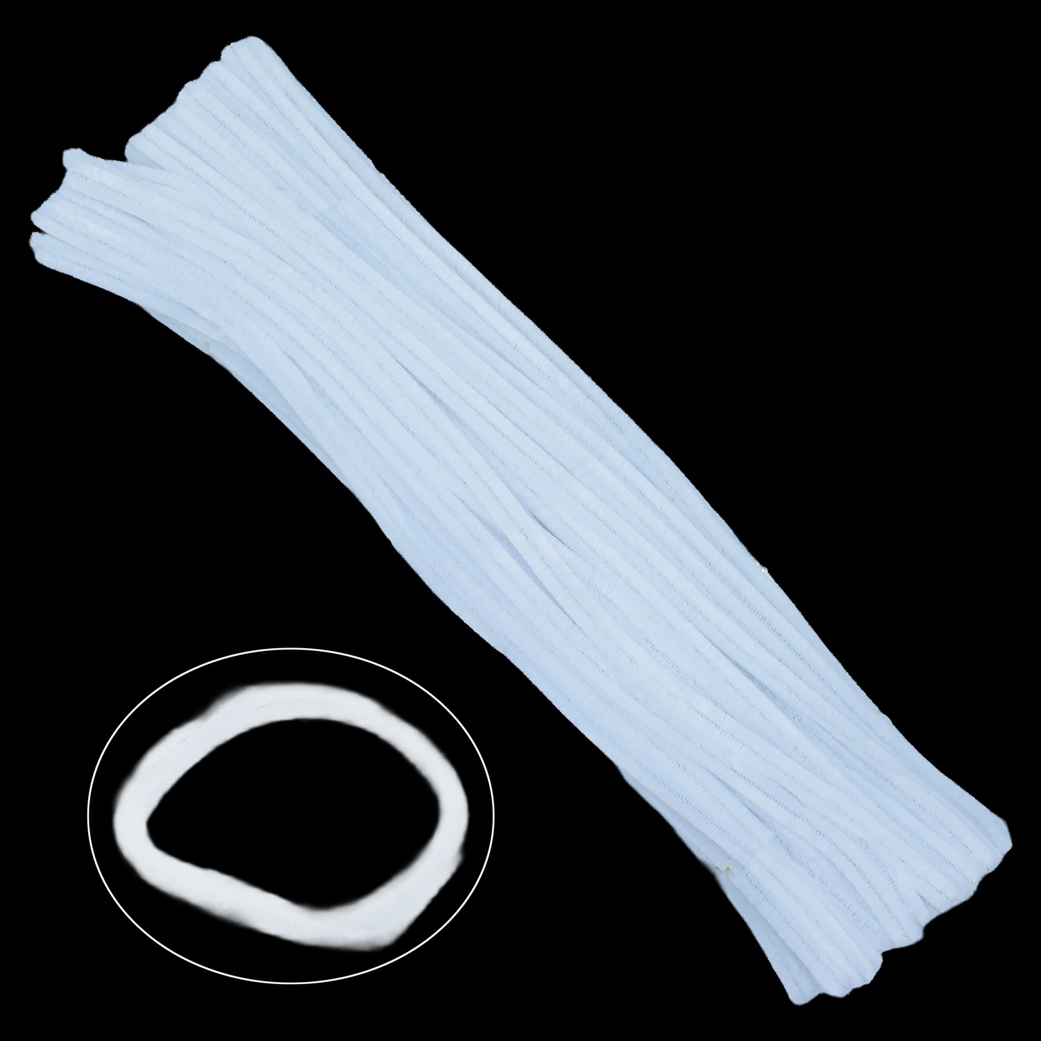 Jags Pipe Cleaner 100pcs 10MM A42 White FSMT-A42