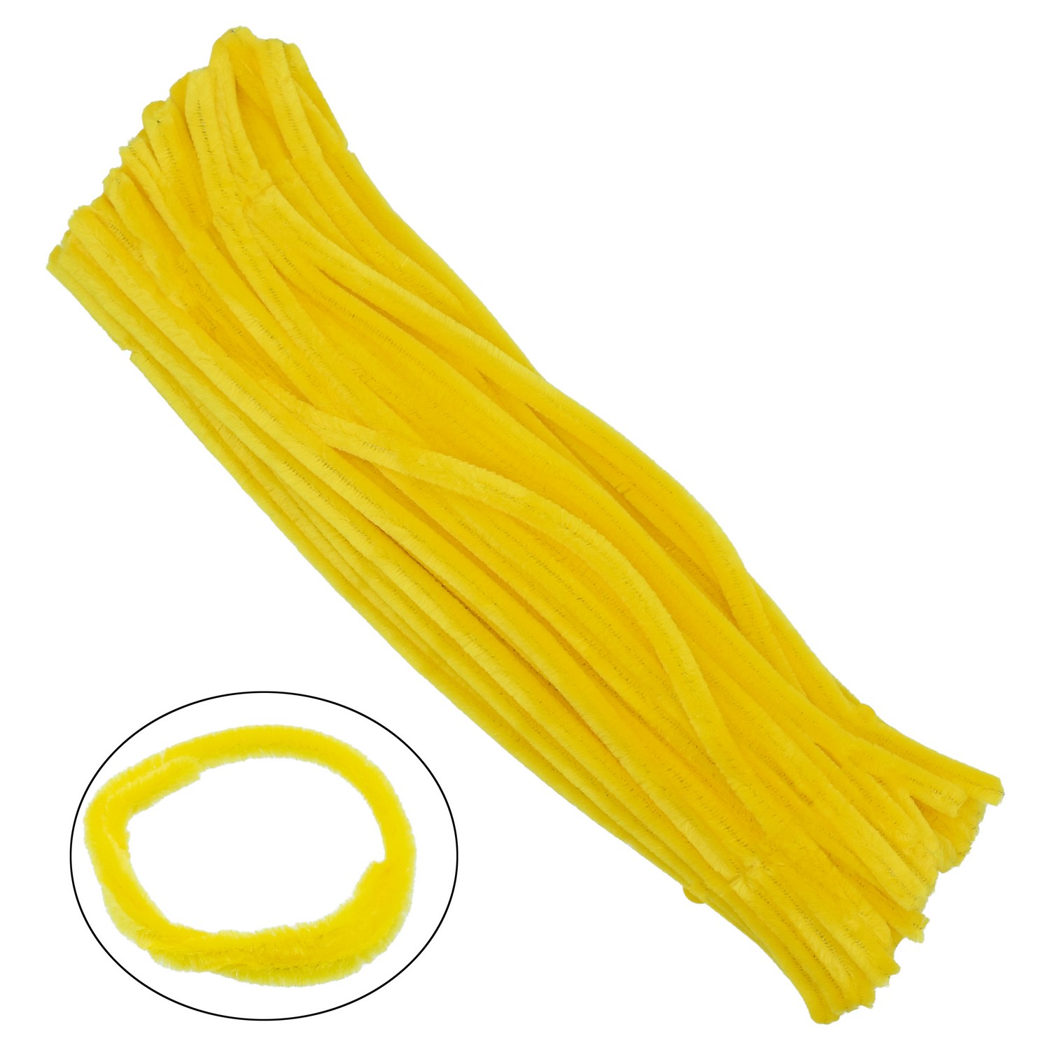  Jags Pipe Cleaner 100pcs 10MM A55 Yellow FSMT-A55