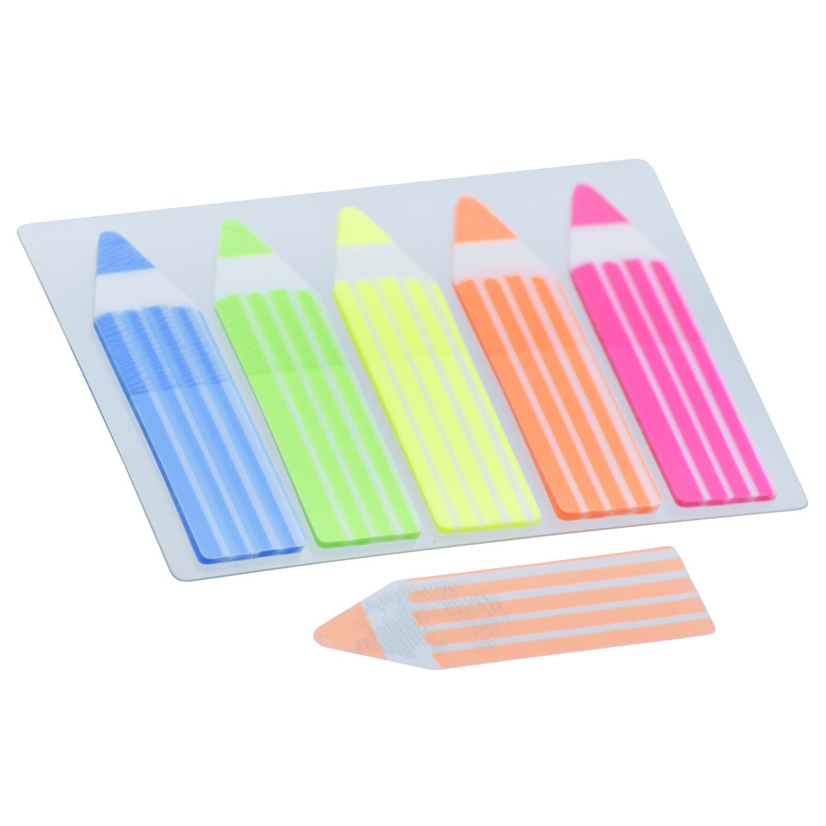 Jags Sticky Note Arow Pencil Neon 5 Colour 100 Sheets JSNA04