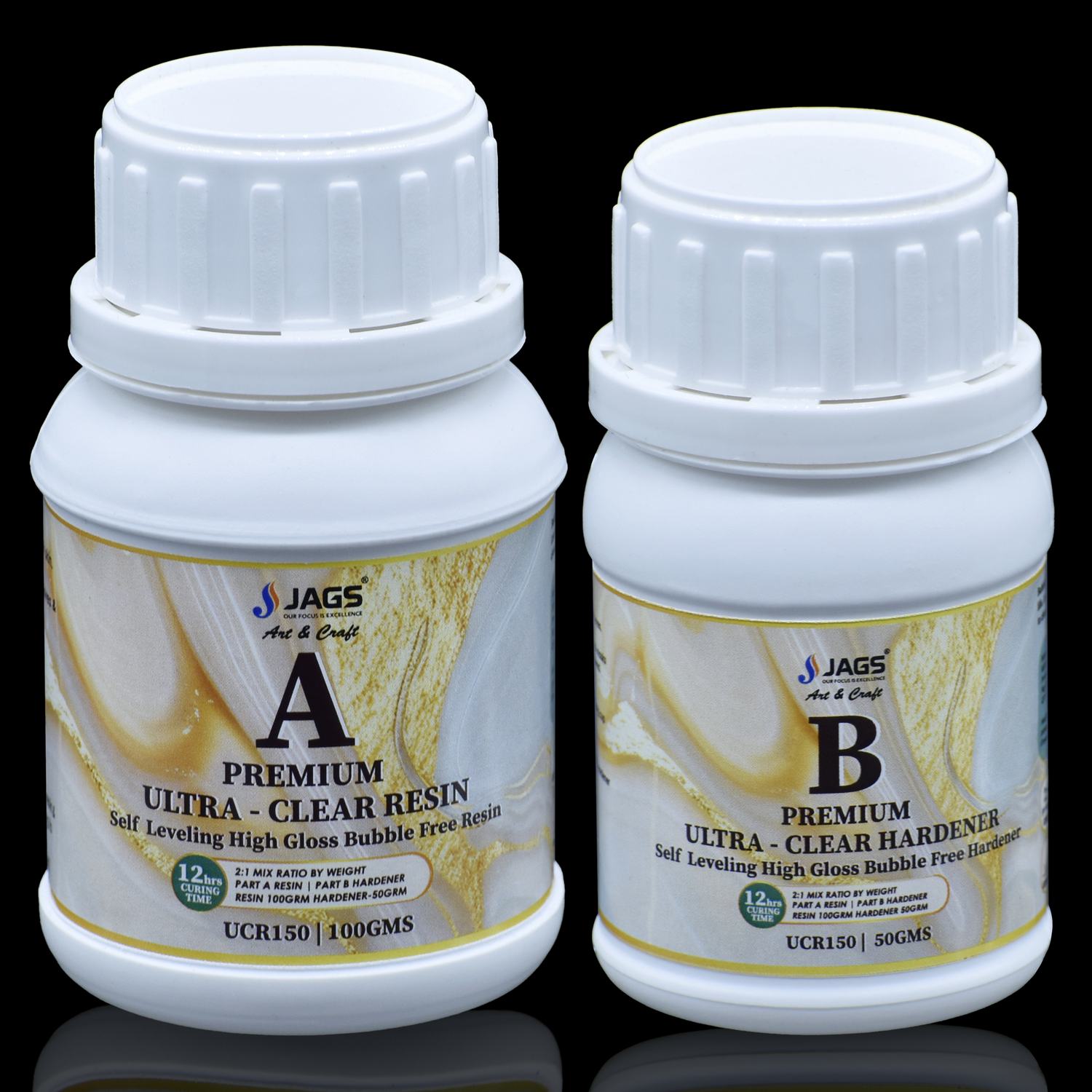 Ultra Clear Set Resin 100Gms Hardener 50Gms UCR150