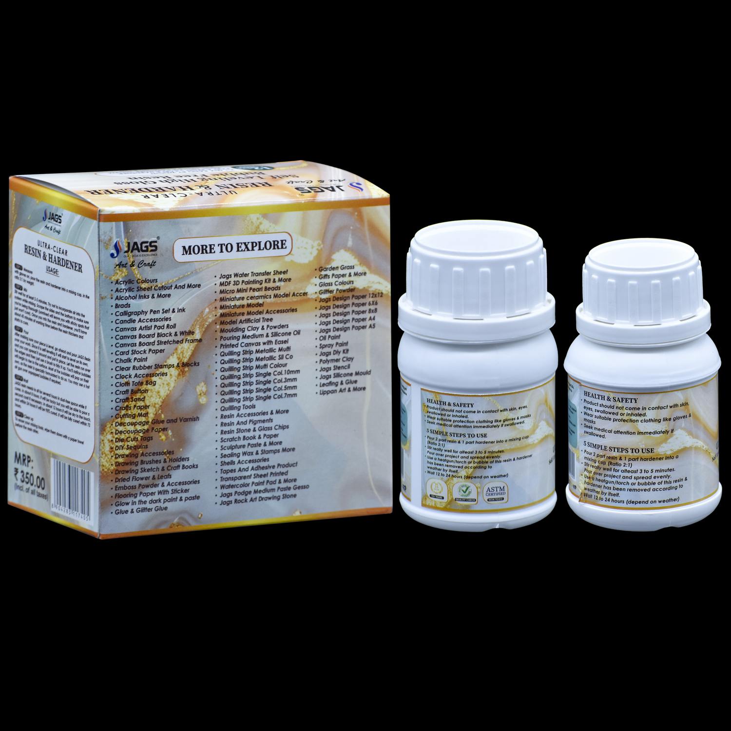 Ultra Clear Set Resin 100Gms Hardener 50Gms UCR150