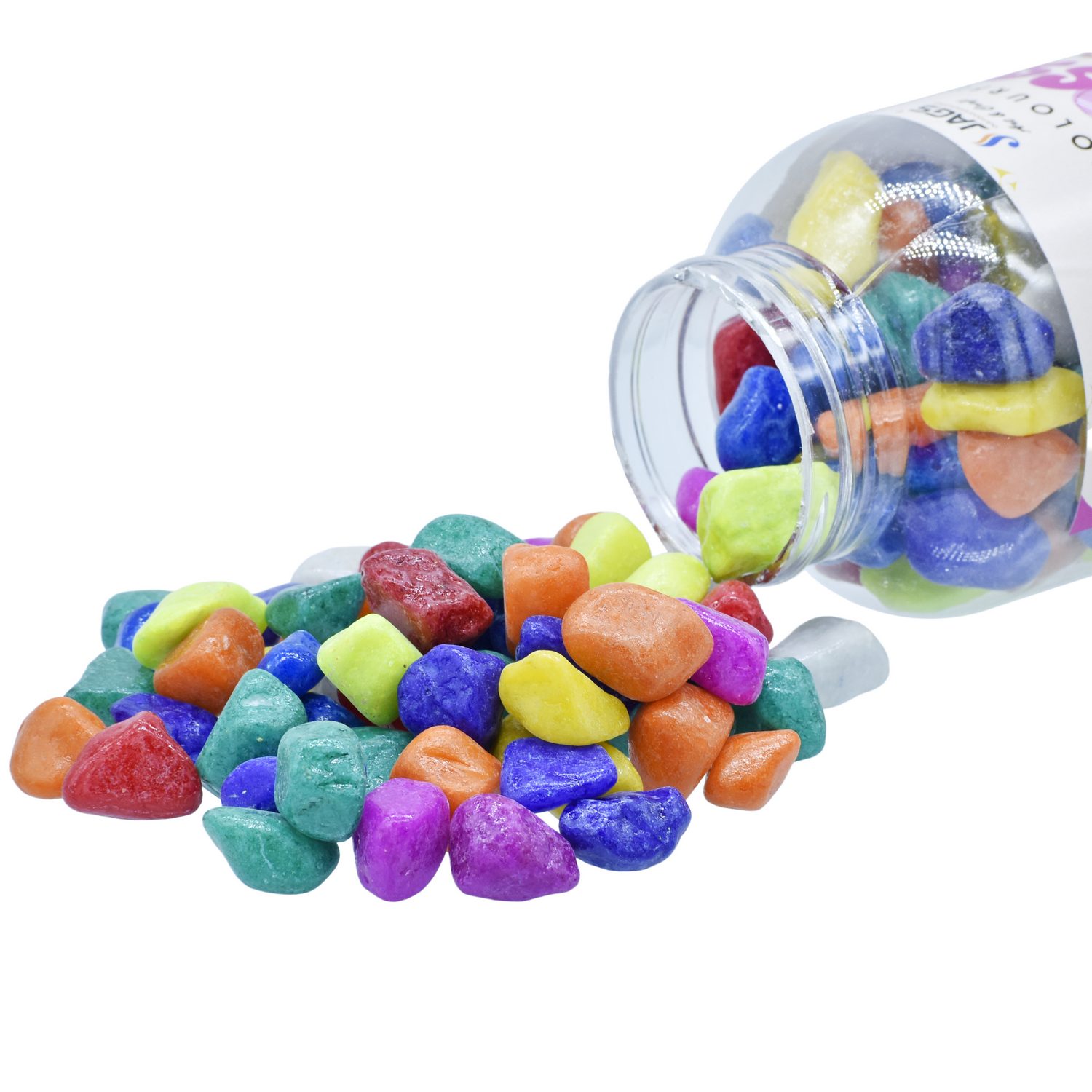 Jags Pebble Stones Small 500Gms Multi Colour JRS500-MC