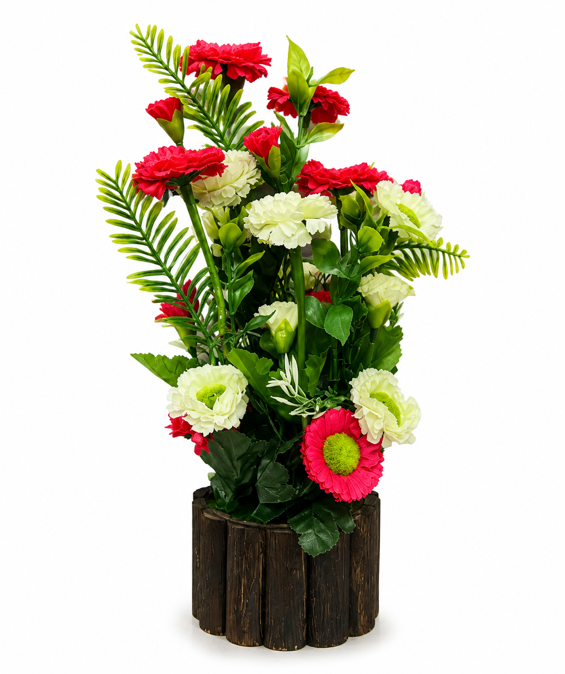 Artificial Mixed Flower Bouquet with Decorative Pot