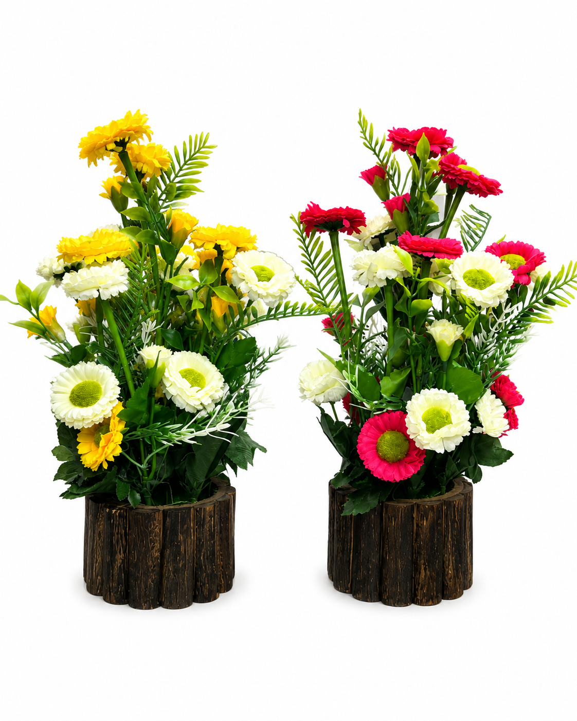 Artificial Mixed Flower Bouquet with Decorative Pot