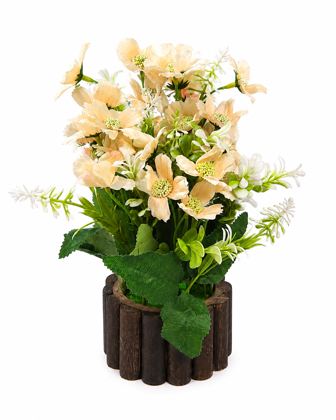 Artificial Cosmos Flower Plant with Decorative Pot