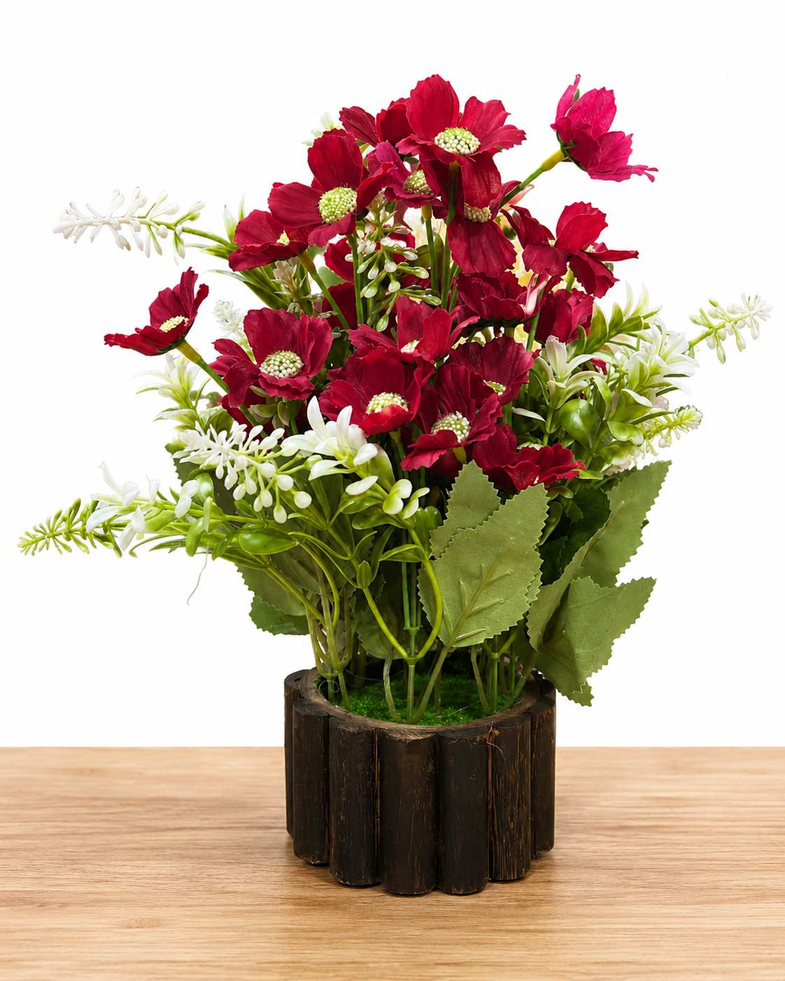 Artificial Cosmos Flower Plant with Decorative Pot