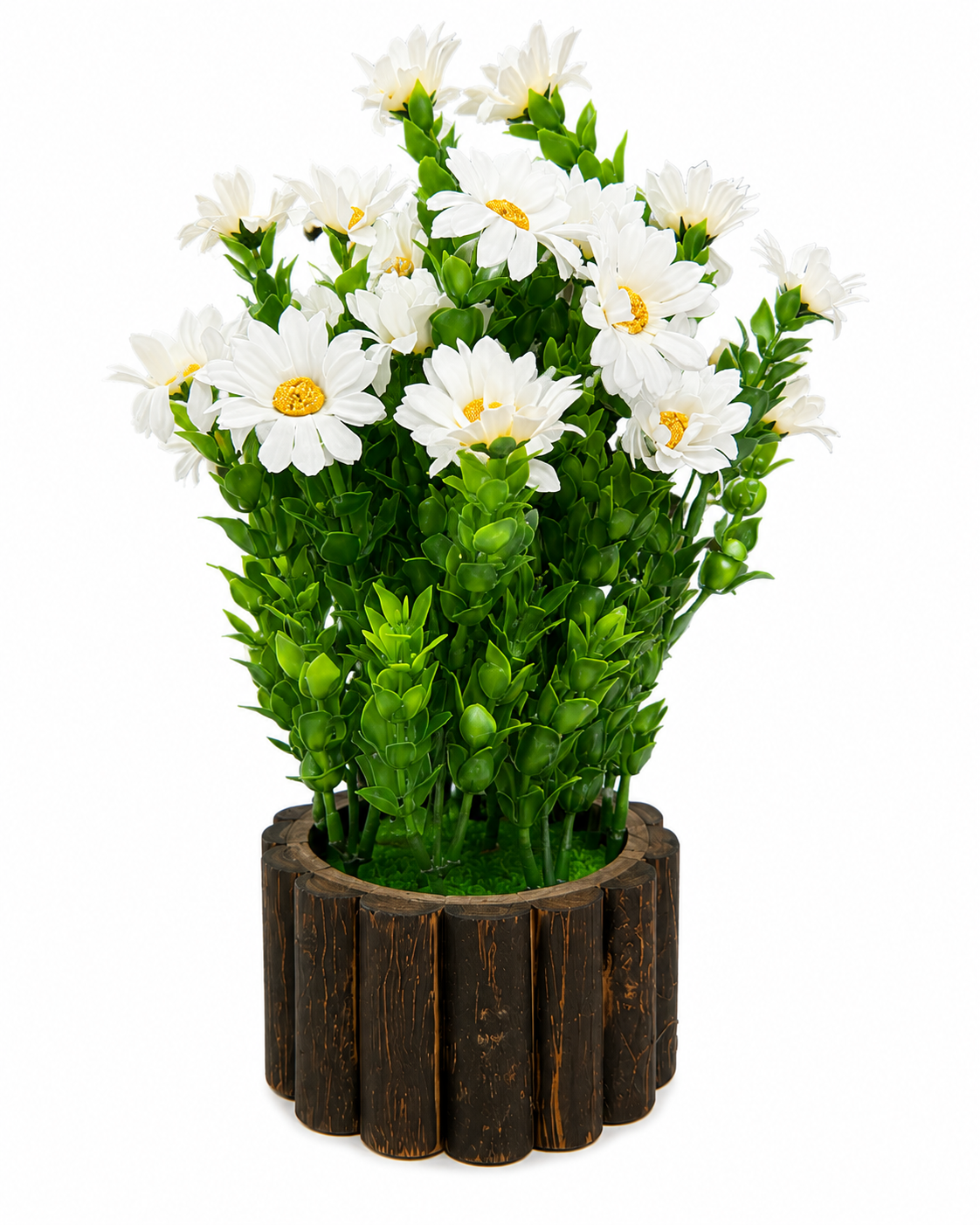 Artificial Daisy Flower Plant with Decorative Pot
