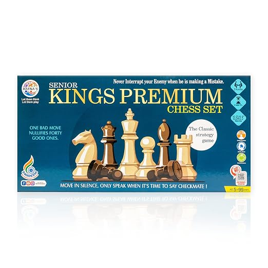 RATNA'S Strategy Game Kings Premium Chess Set for Kids with Logical and Strong Mind to Enhance Their Logical Thinking and Concentration