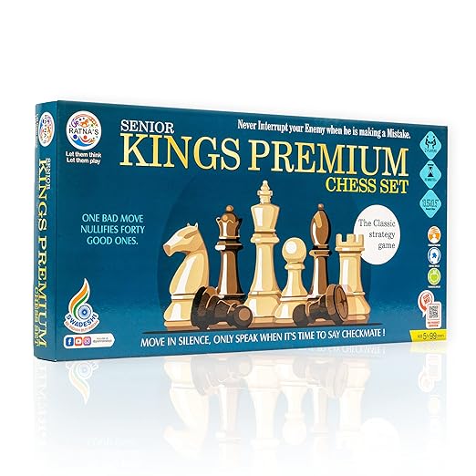 RATNA'S Strategy Game Kings Premium Chess Set for Kids with Logical and Strong Mind to Enhance Their Logical Thinking and Concentration