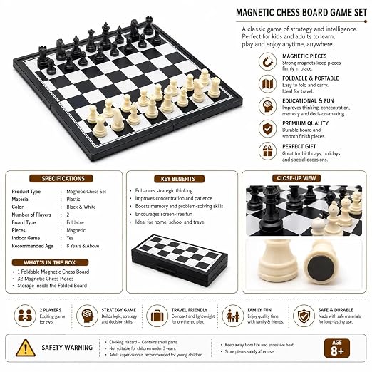 Annie Magnetic Chess (Small) 