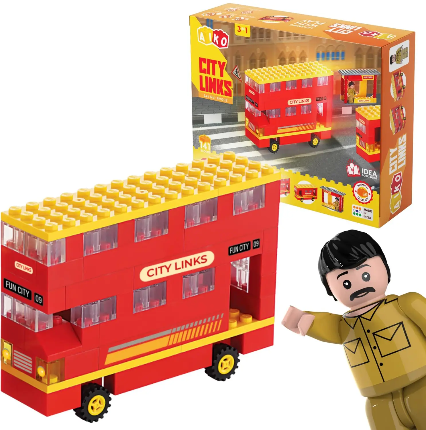  AIKO Toys City Links Building Blocks