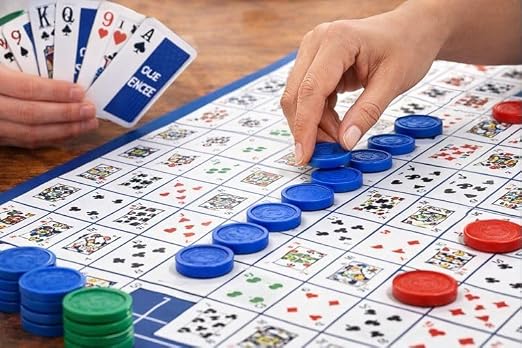  Sequence, Strategy Game, Card Game, Board Game for Kids, Adults, Families, Educational, 2 to 12 Players Educational and Party Game for Kids Ages 7 Plus (Small)