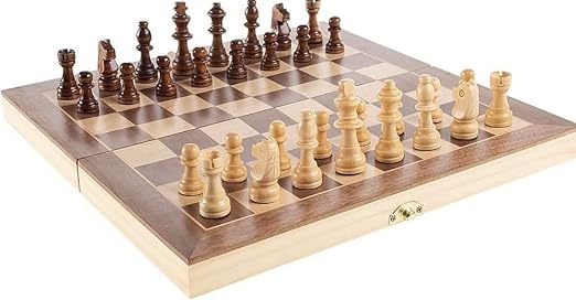 Annie Wooden Folding Chess Set (Big),
