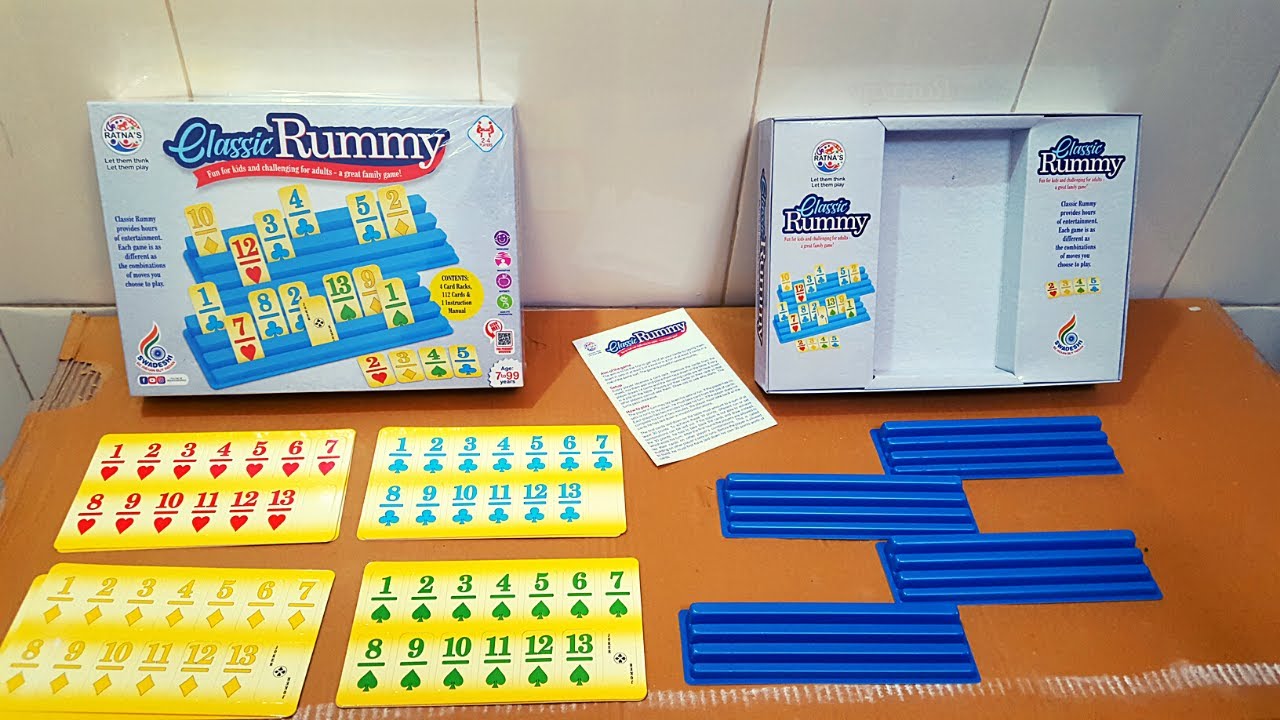 RATNA'S Classic Rummy Party & Fun Games Board Game 