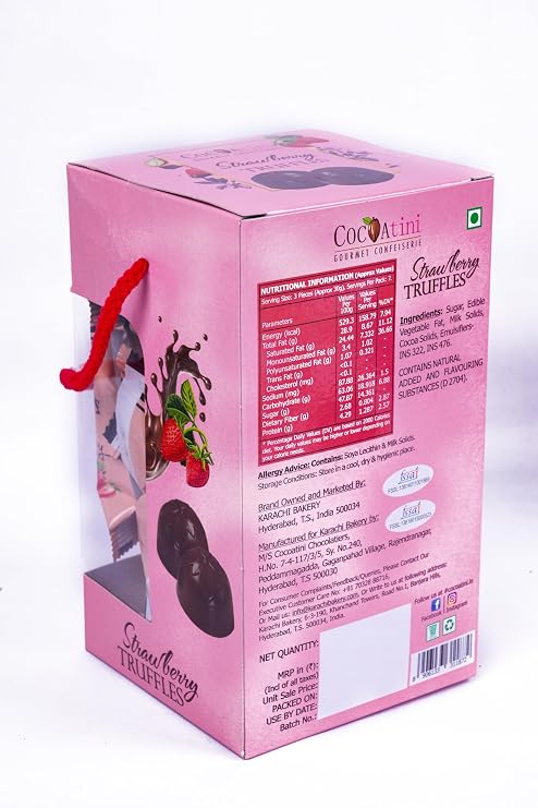 CocOAtini Strawberry Truffles