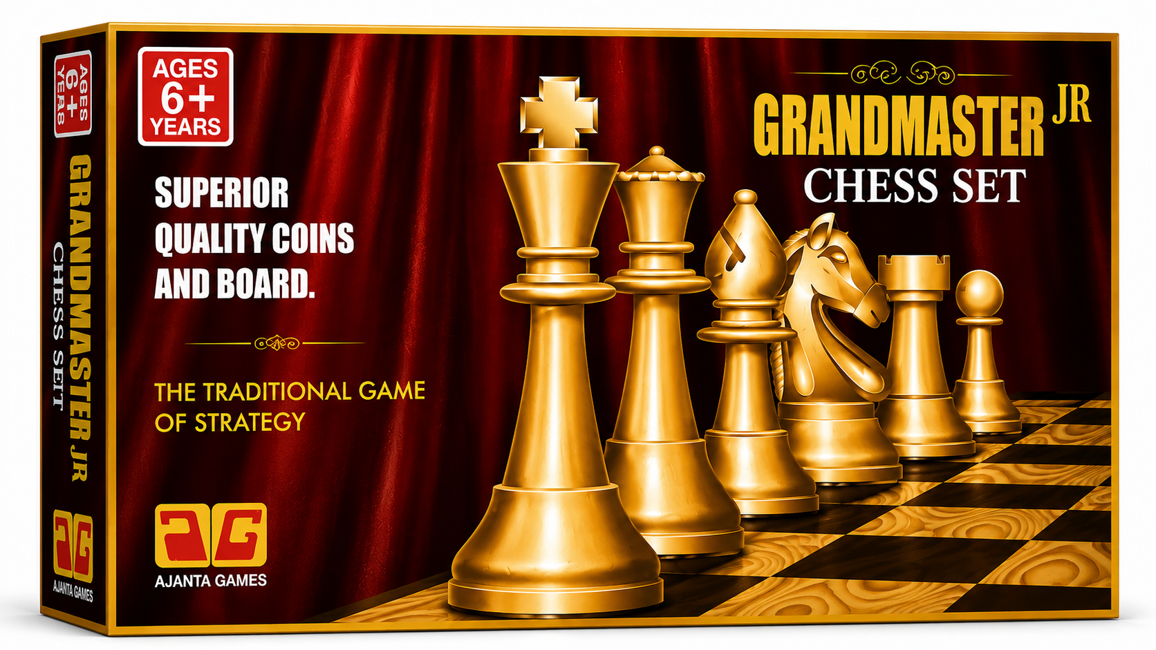 Ajanta Games Grandmaster JR Chess Set