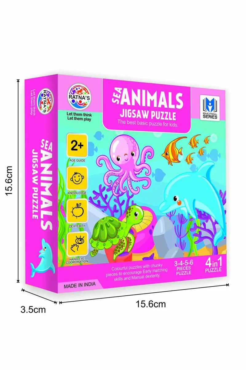 Baby Jigsaw Sea Animals Puzzles For Kids