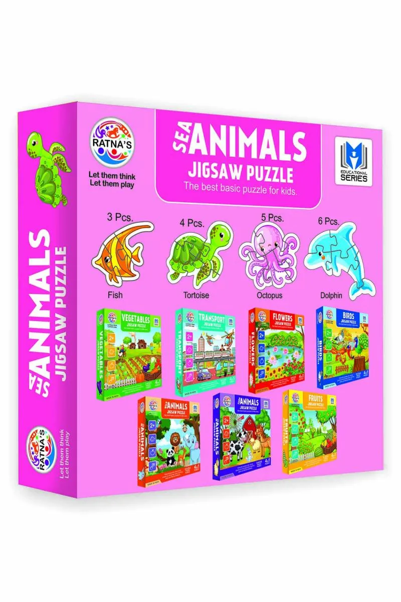 Baby Jigsaw Sea Animals Puzzles For Kids