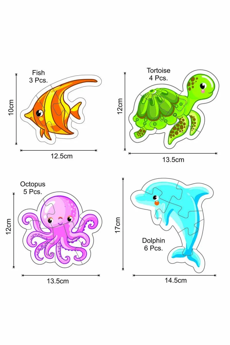 Baby Jigsaw Sea Animals Puzzles For Kids