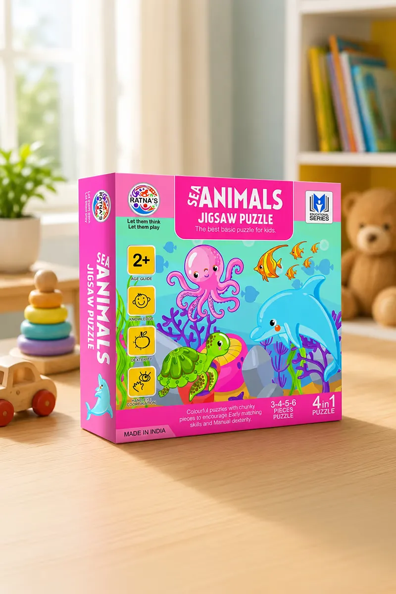 Baby Jigsaw Sea Animals Puzzles For Kids