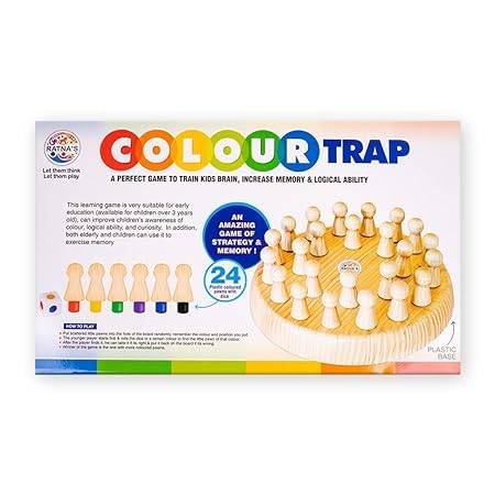 Colour Trap Game for Kids Above 3 Years of Age, Perfect Game to Train Kids Brain, Increase Memory and Logical Ability, Multicolour