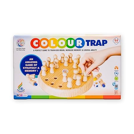 Colour Trap Game for Kids Above 3 Years of Age, Perfect Game to Train Kids Brain, Increase Memory and Logical Ability, Multicolour