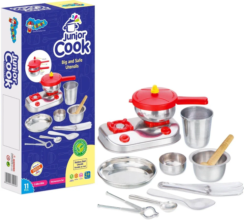 Plastic SUNNY JUNIOR COOK KITCHEN SET FOR KIDS, Child Age Group: 4-6 Yrs