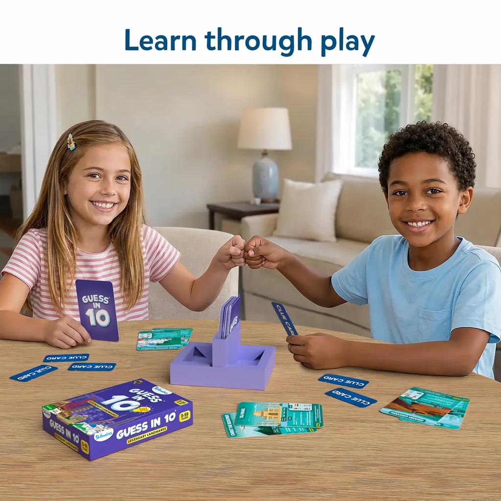 Guess in 10: Legendary Landmarks | Trivia Card Game (ages 8+)
