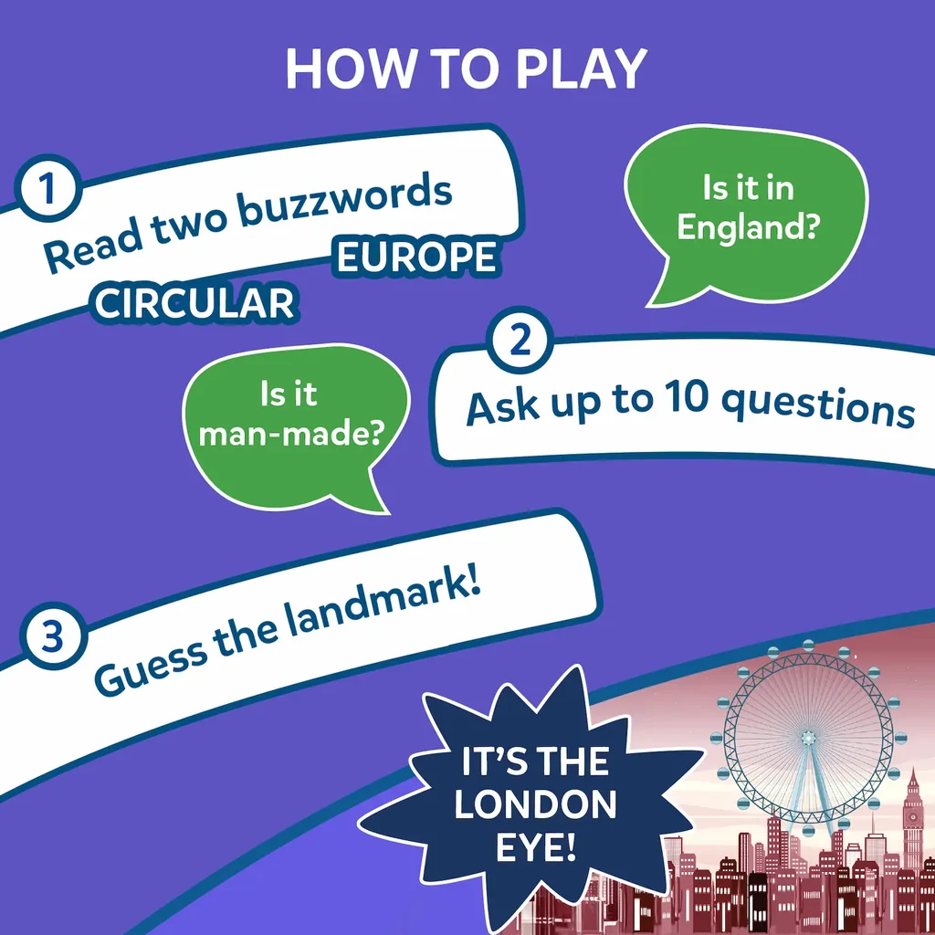 Guess in 10: Legendary Landmarks | Trivia Card Game (ages 8+)