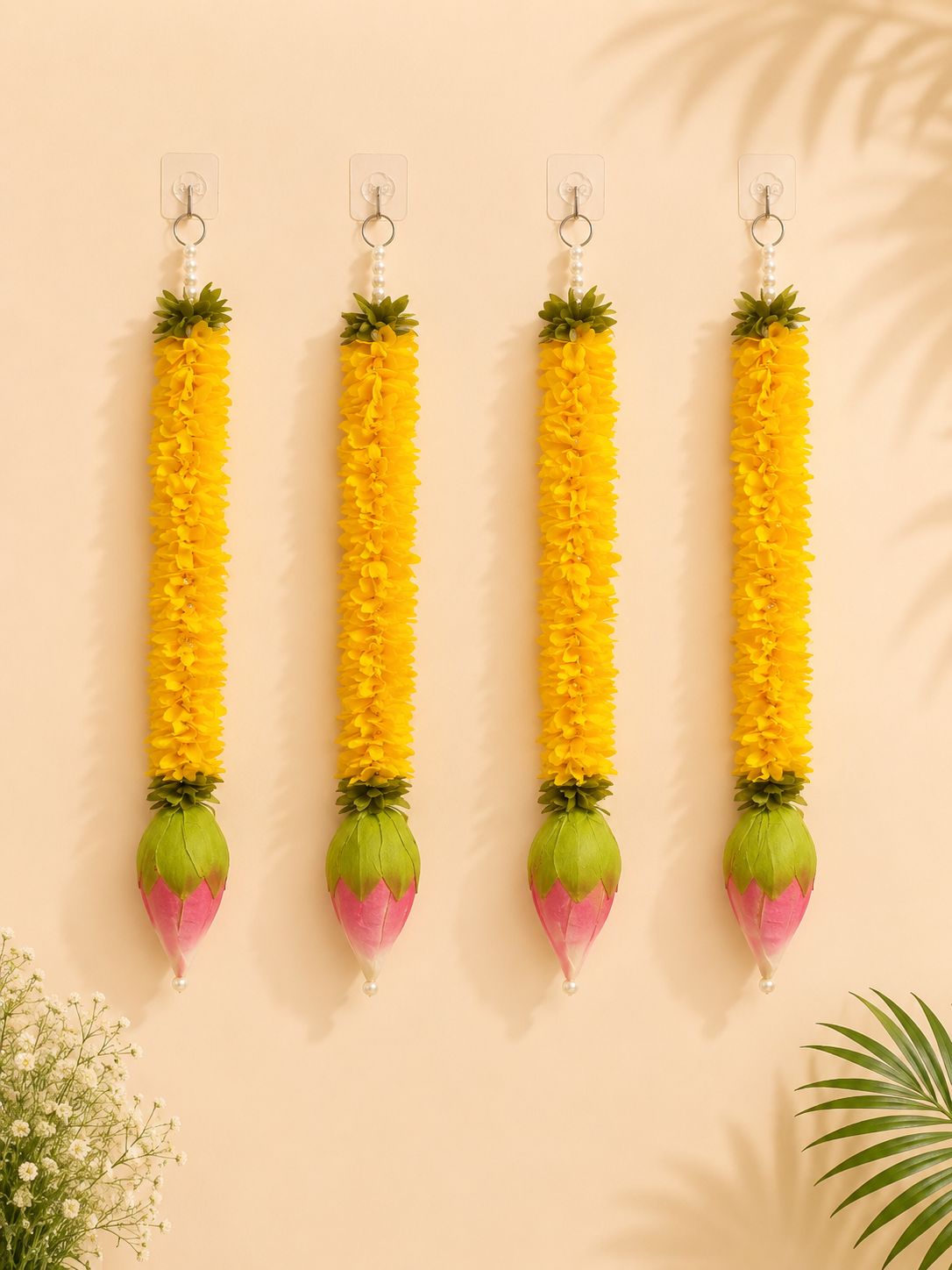Artificial Marigold Flower Hanging 1.5FT RATE OF PAIR