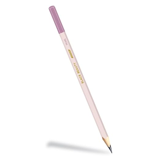 Black Beauty Bling Series Writing Pencil | Smooth Handwriting | Dark Writing, Strong Lead (Pearl-Dipped)