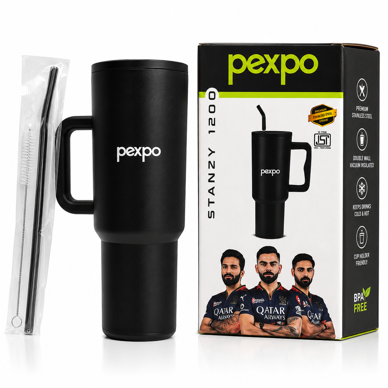 PEXPO STANZY 1200 Stainless Steel Tumbler