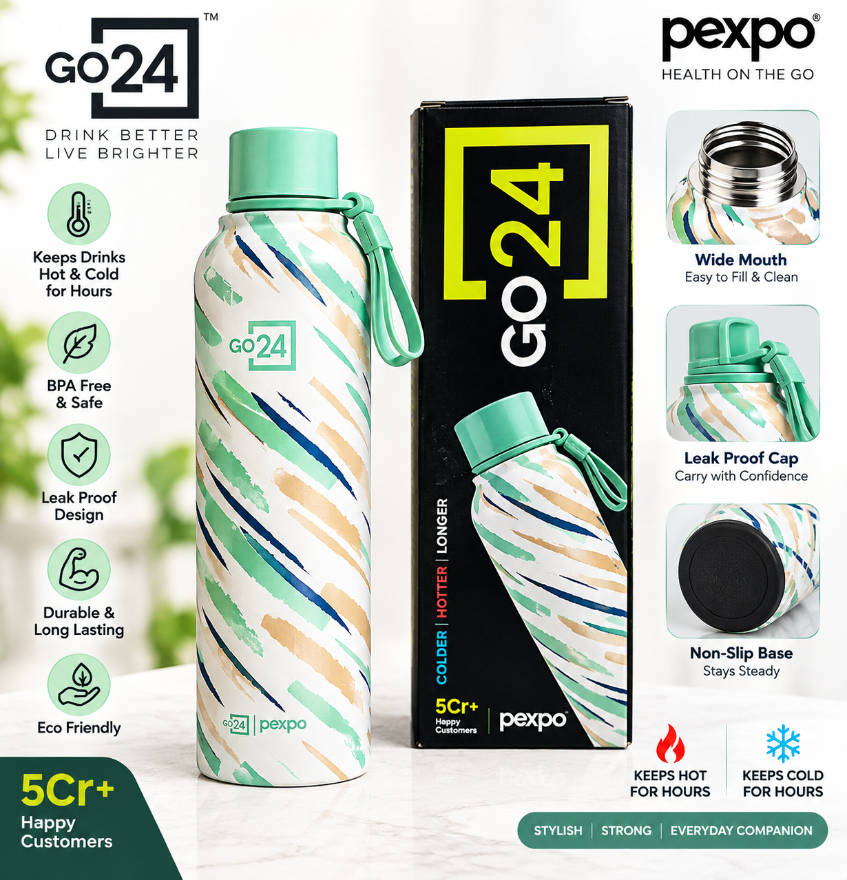 pexpo bravo 1000 water bottle 