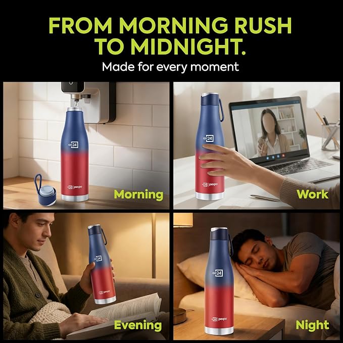 Go24 pexpo Stainless Steel Water Bottle Ignite